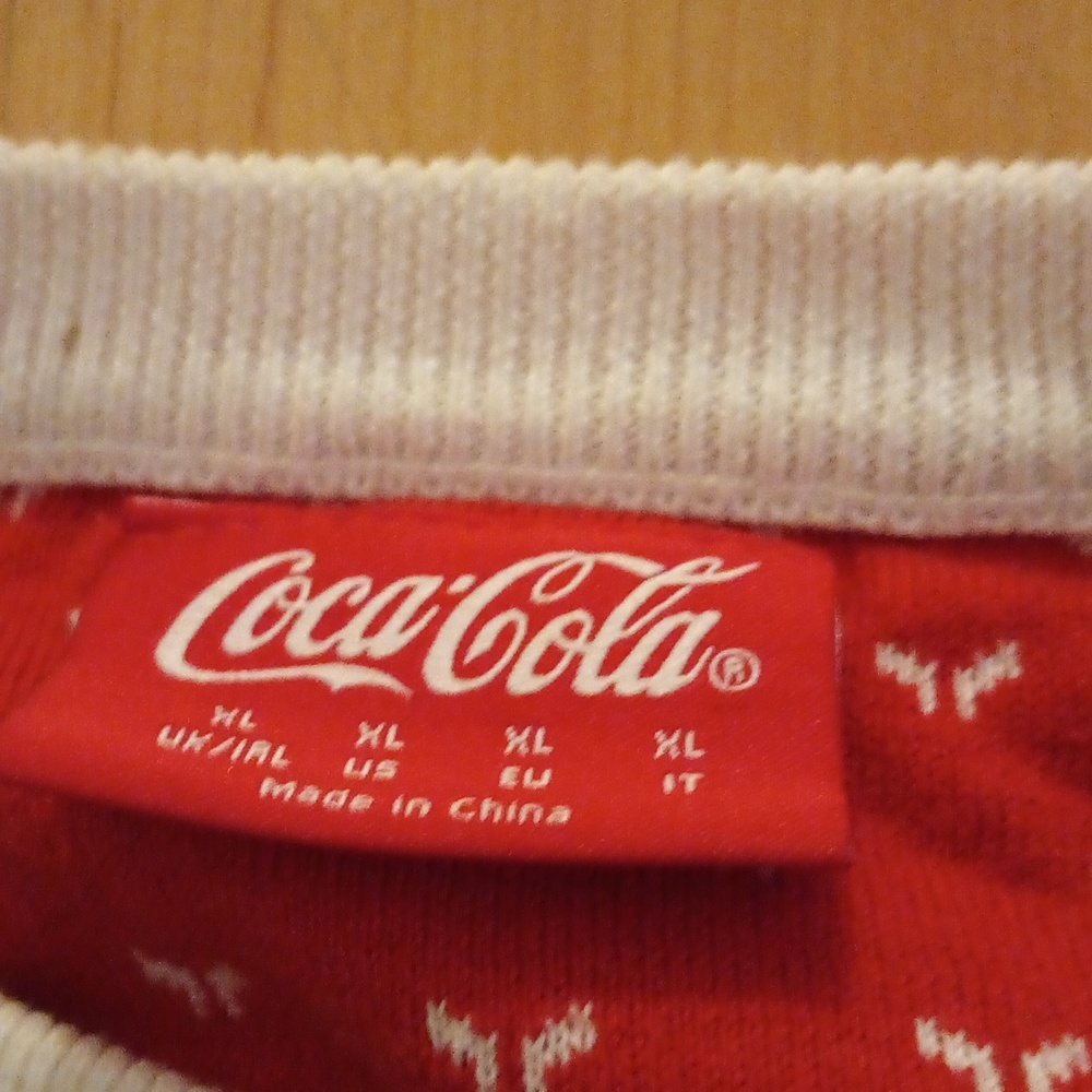 Coca cola size XL holiday sweater
